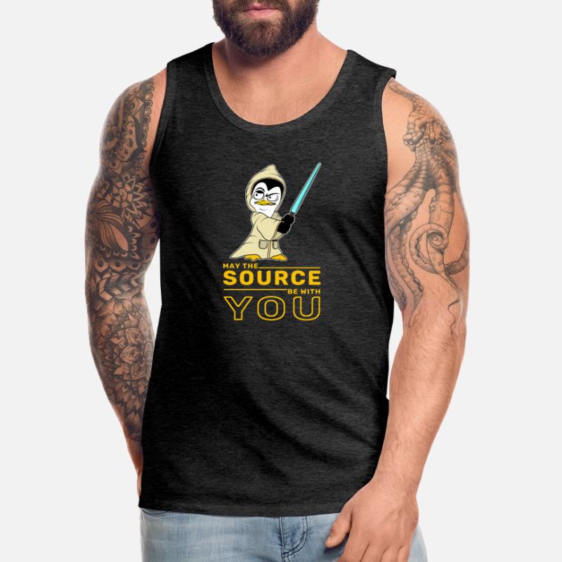 IT Nerd Linux Linux Pinguin Geek Software Engineer Männer Premium Bio Tank Top