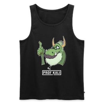 Kali Linux Computer Administrator Tux Drachen Kopf - Männer Premium Bio Tank Top - Schwarz - Vorne - AI Model Male 178 light (178cm)
