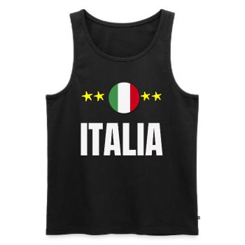 Italia Love Country Love Gift Idea Cool Design - Männer Premium Bio Tank Top - Schwarz - Vorne - AI Model Male 178 light (178cm)