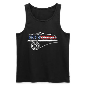 Fly Fishing Fly Fishing in America for - Men's Premium Organic Tank Top - black - Front - Michal (187cm)