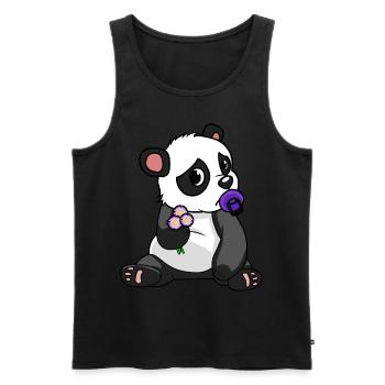China Panda Bear Wildlife Children Baby Zoo Animals Bear - Men's Premium Organic Tank Top - black - Front - Michal (187cm)