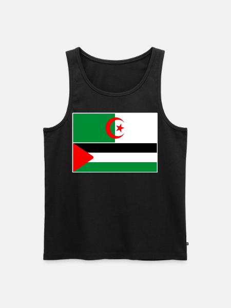 Algeria Palestine - Men's Premium Organic Tank Top - black