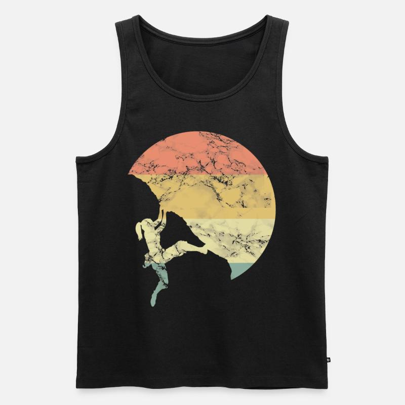 Klettern Mädchen - Männer Premium Bio Tank Top - Schwarz