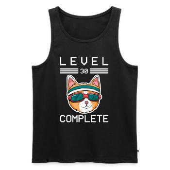 Cool Gamer Level 30 Complete 30.Anniversaire Gifts - Débardeur bio Premium Homme - noir - Devant - Michal (187cm)