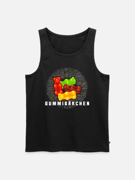 Gummibärchen - Männer Premium Bio Tank Top - Schwarz