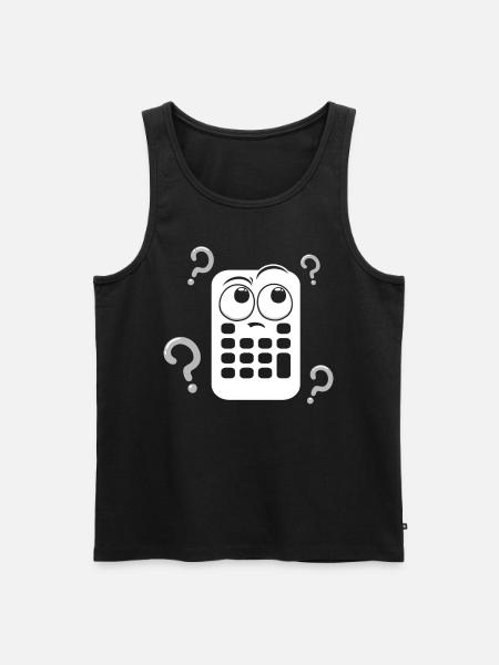 Calculatrice - Débardeur bio Premium Homme - noir