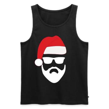 cooler santa cooler weihnachtsmann - Männer Premium Bio Tank Top - Schwarz - Vorne - Michal (187cm)