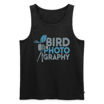 Vogel Fotografie - Männer Premium Bio Tank Top - Schwarz - Vorne - Michal (187cm)