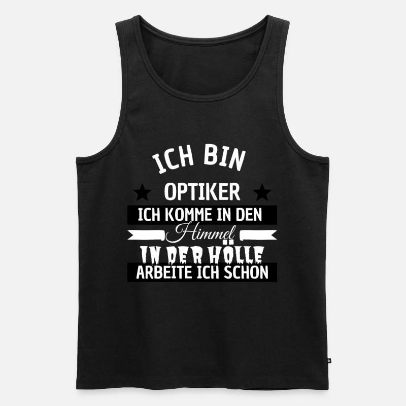 Optiker - Männer Premium Bio Tank Top - Schwarz