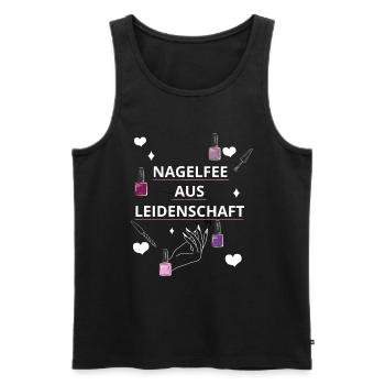 Nagelfee Nageltante Nägel machen - Männer Premium Bio Tank Top - Schwarz - Vorne - Michal (187cm)