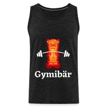 Gummibärchen Gummibären Gymibär - Männer Premium Bio Tank Top - Anthrazit - Vorne - Alexander (188cm)