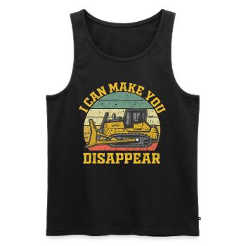 Bauarbeiter Baustelle Construction - Männer Premium Bio Tank Top - Schwarz - Vorne - AI Model Male 178 light (178cm)