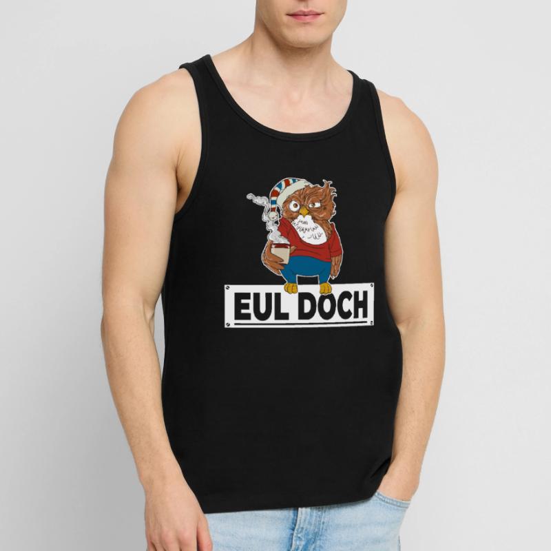 Morgenmuffel Eule mit Kaffee Eul Doch keine Bock Männer Premium Bio Tank Top