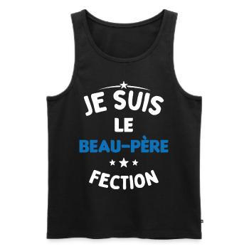 Je suis Le Beau Père-Fection - Débardeur bio Premium Homme - noir - Devant - Michal (187cm)
