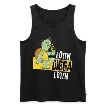 Löten Digga löten Biertrinker auf Sauftour - Männer Premium Bio Tank Top - Schwarz - Vorne - Michal (187cm)