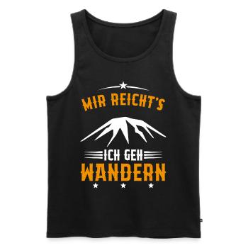 Assez je Vais Randonnée Cadeau montagnes vintage - Débardeur bio Premium Homme - noir - Devant - Michal (187cm)