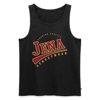 Jena Germany College High School Style - Men's Premium Organic Tank Top - black - Front - Michal (187cm)