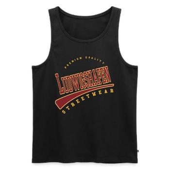 Ludwigshafen Germany College High School Style - Men's Premium Organic Tank Top - black - Front - Michal (187cm)