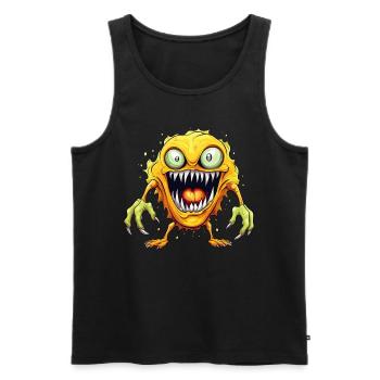 Halloween Monster Zombie Effrayant Costume d’horreur - Débardeur bio Premium Homme - noir - Devant - Michal (187cm)