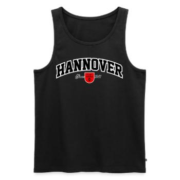 HANNOVER - Männer Premium Bio Tank Top - Schwarz - Vorne - Michal (187cm)