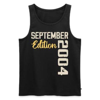 September 2004 - 20th Anniversary September 2004 - Men's Premium Organic Tank Top - black - Front - Michal (187cm)