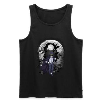 horreur halloweefn fleddermäuse épée de combattant - Débardeur bio Premium Homme - noir - Devant - Michal (187cm)