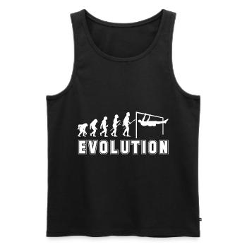 Meditation, Zen Yoga and Pilates - Men's Premium Organic Tank Top - black - Front - AI Model Male 178 light (178cm)
