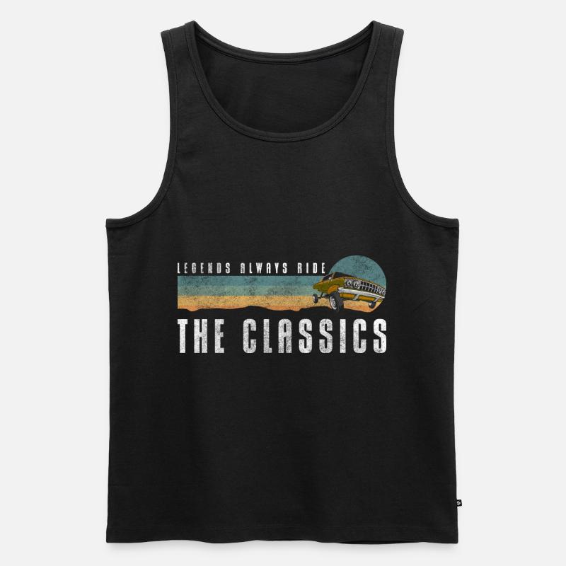 Car Classic Engine Legend - Men's Premium Organic Tank Top - black