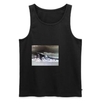 DDDesign - "Art of War" -Collection No. 012 - Men's Premium Organic Tank Top - black - Front - Michal (187cm)
