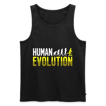 Scooter Rider Electric E-Scooter Locomotion - Men's Premium Organic Tank Top - black - Front - AI Model Male 178 light (178cm)