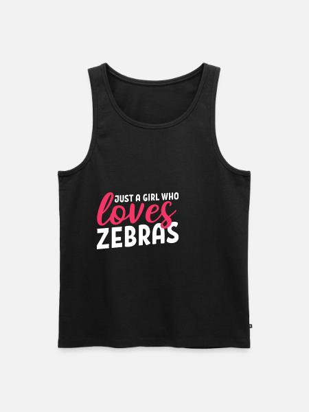 Aime Zebra Zookeeper Gift - Débardeur bio Premium Homme - noir