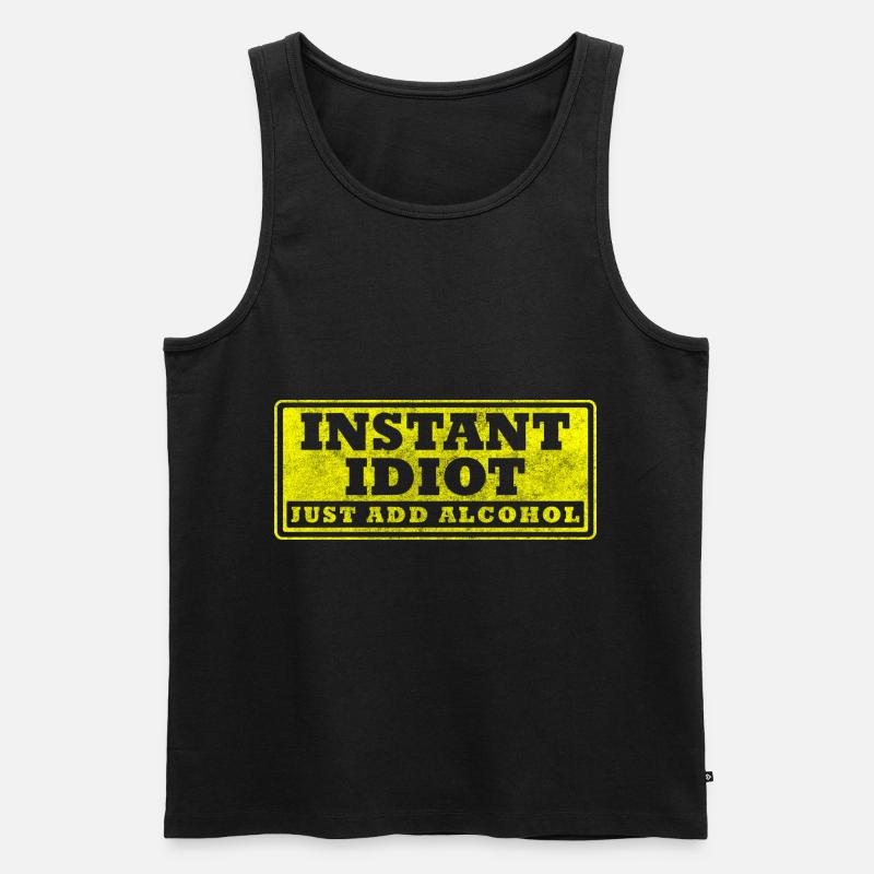 Sarkasmus Humor Witz Sprüche - Männer Premium Bio Tank Top - Schwarz