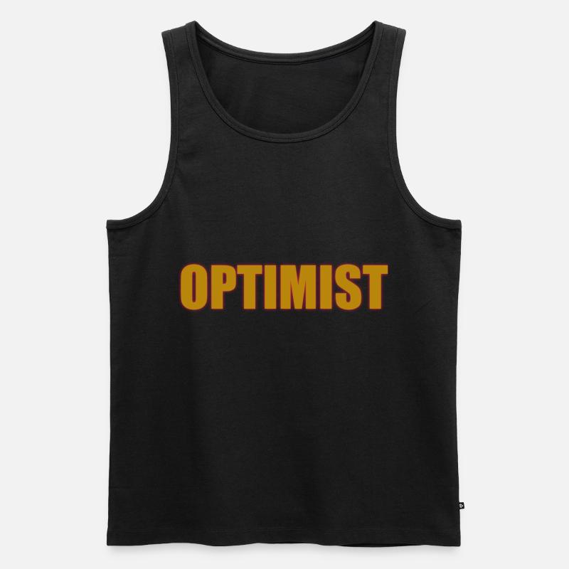 OPTIMIST - Männer Premium Bio Tank Top - Schwarz