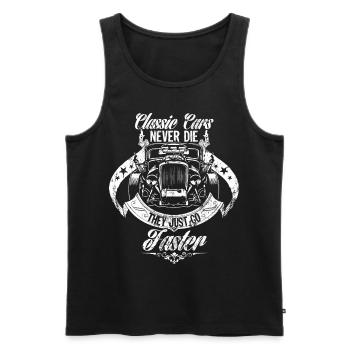 Classic Car Classic Car Hot Rod Gift Idea - Men's Premium Organic Tank Top - black - Front - Michal (187cm)