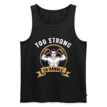 Boxen Sparring Sport Hobby Boxhandschuh Boxsack - Männer Premium Bio Tank Top - Schwarz - Vorne - AI Model Male 178 light (178cm)