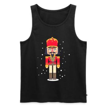 Nutcracker Christmas Gift Ugly Christmas - Men's Premium Organic Tank Top - black - Front - Michal (187cm)