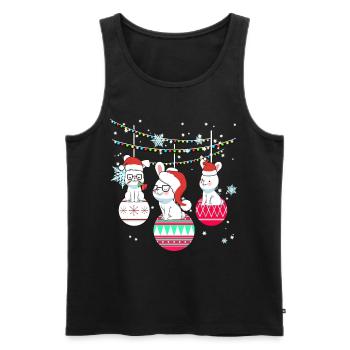 Hase Kaninchen Hasen Weihnachten Geschenk - Männer Premium Bio Tank Top - Schwarz - Vorne - AI Model Male 178 light (178cm)