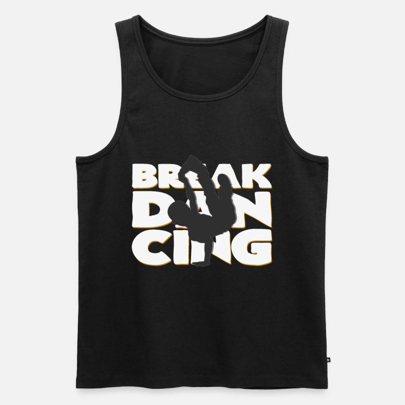 Breakdancing - Männer Premium Bio Tank Top - Schwarz