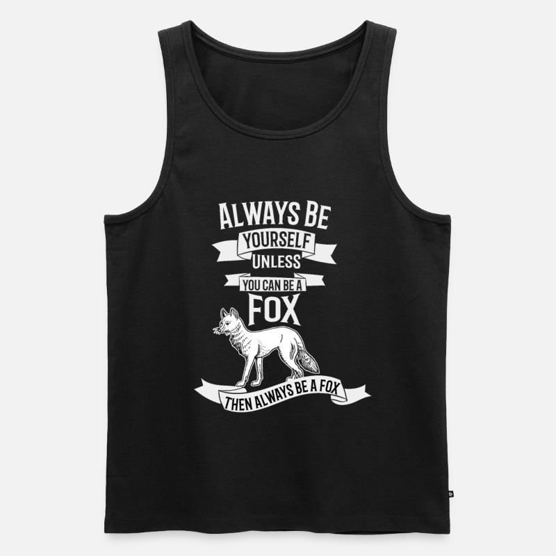 Fuchs - Männer Premium Bio Tank Top - Schwarz