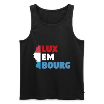 Luxembourg - Débardeur bio Premium Homme - noir - Devant - Michal (187cm)