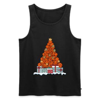 Basketball Basketballspieler Weihnachten Geschenk - Männer Premium Bio Tank Top - Schwarz - Vorne - Michal (187cm)