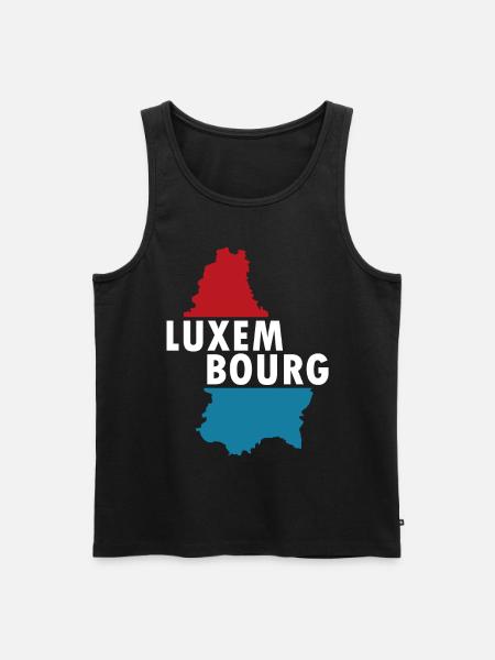 Luxemburg - Männer Premium Bio Tank Top - Schwarz