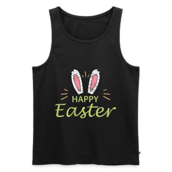 Easter Easter - Men's Premium Organic Tank Top - black - Front - Michal (187cm)