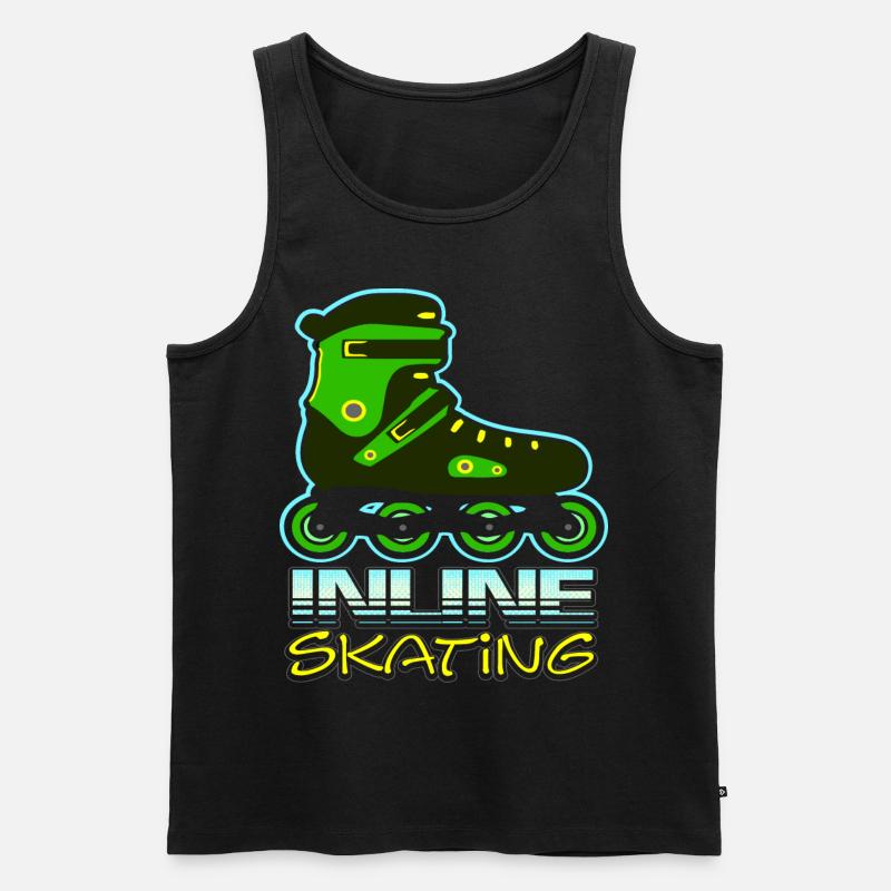 Inline skating - Men's Premium Organic Tank Top - black