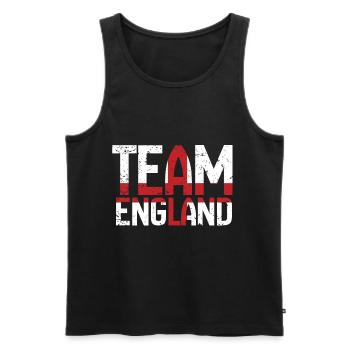 Angleterre eu - Débardeur bio Premium Homme - noir - Devant - Michal (187cm)