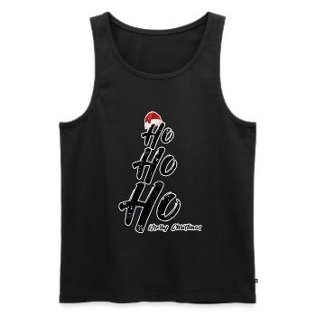 Noël - Débardeur bio Premium Homme - noir - Devant - Michal (187cm)