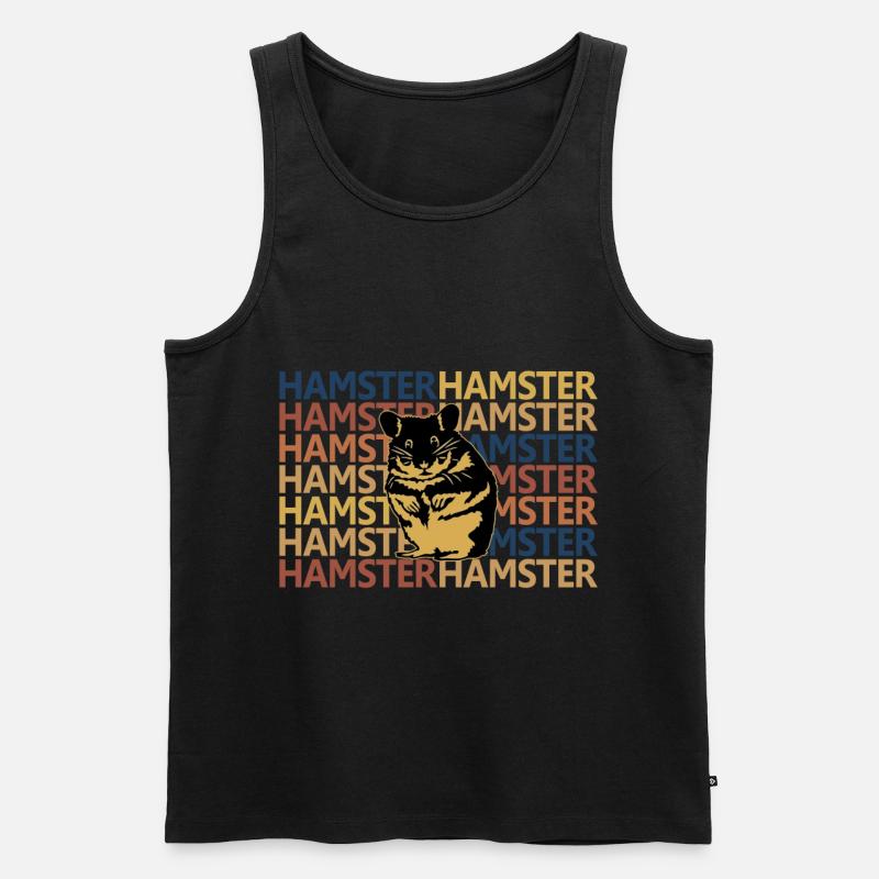 Hamster - Männer Premium Bio Tank Top - Schwarz