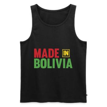 Bolivie - Débardeur bio Premium Homme - noir - Devant - Michal (187cm)