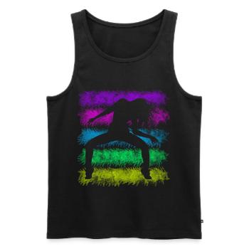 Break Dance - Men's Premium Organic Tank Top - black - Front - AI Model Male 178 light (178cm)