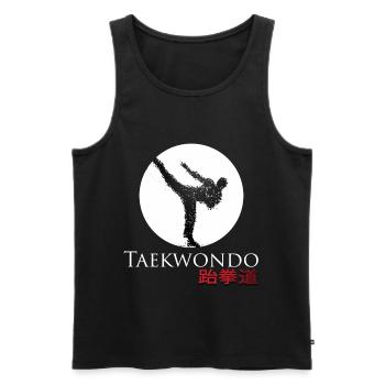 Taek Wondo - Débardeur bio Premium Homme - noir - Devant - Michal (187cm)